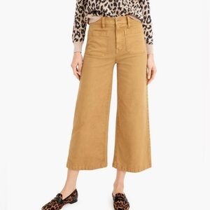 Point Sur J. Crew Washed Wide Leg Crop Pant